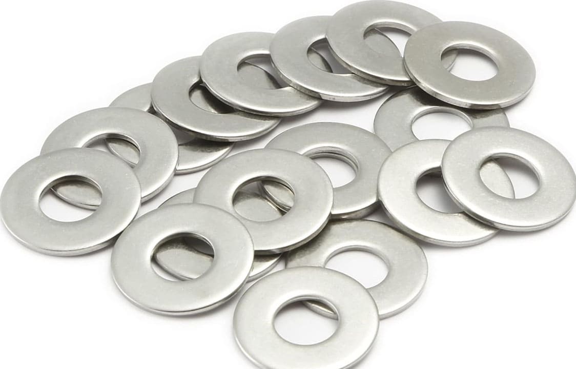 Assortment of high-quality Washers from Dalloyed in various types and sizes.